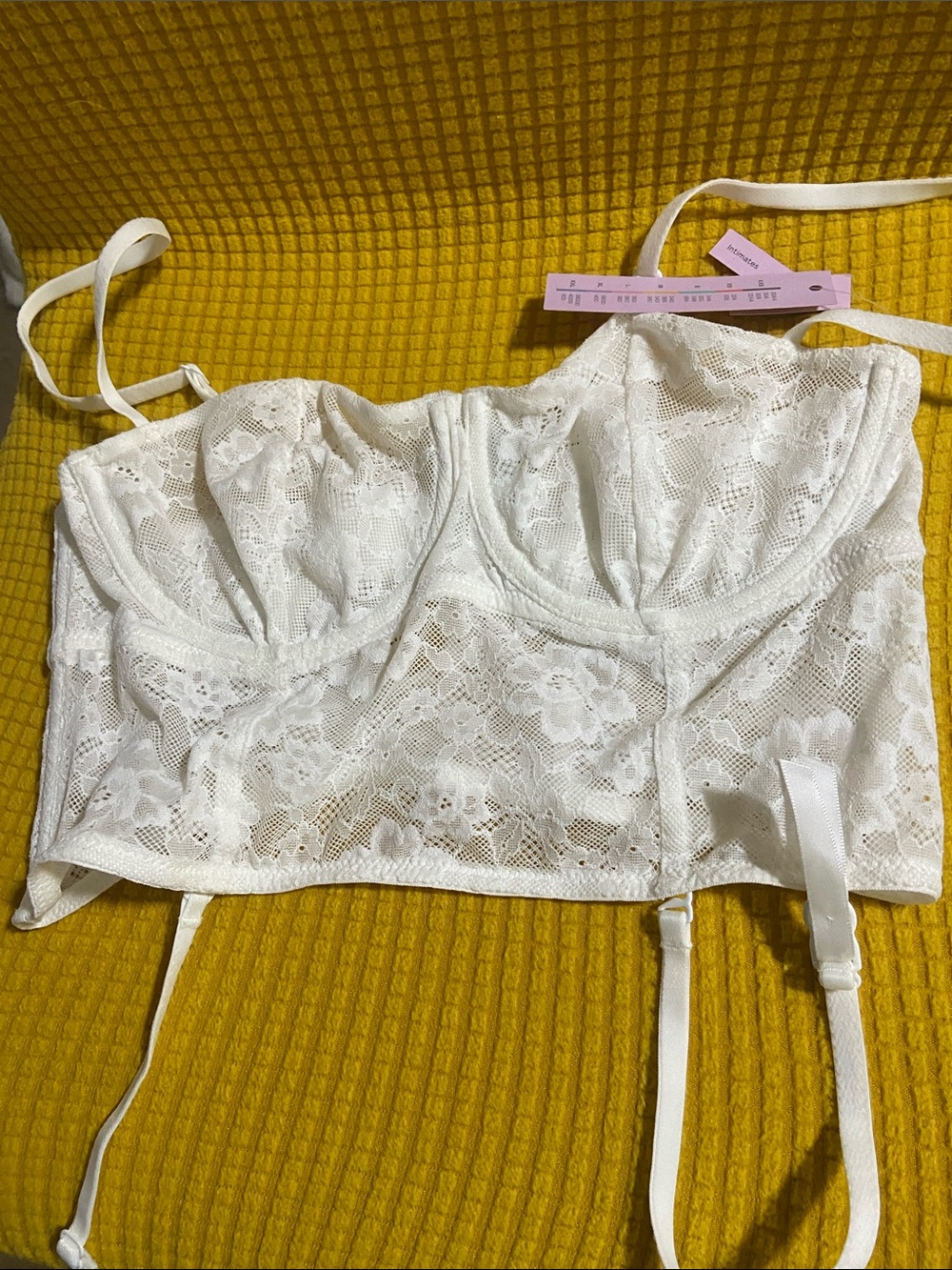 WILD FABLE White Laced Corset Bustier *MISSING Straps
